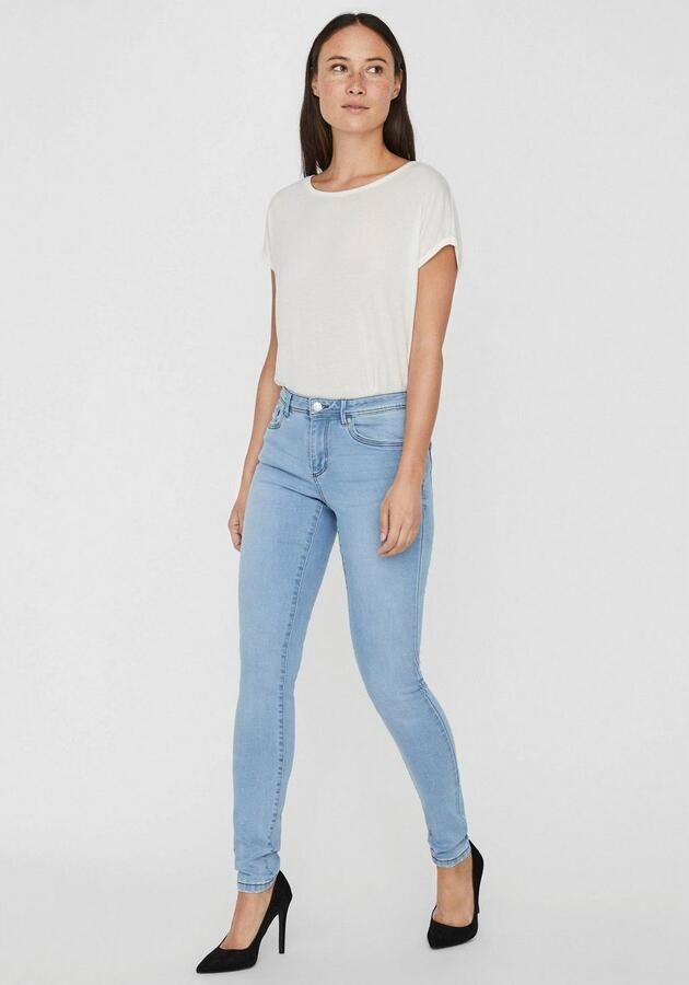 Vero Moda Skinny fit jeans VMTANYA MR S PIPING JEANS VI352 GA NOOS - Foto 4