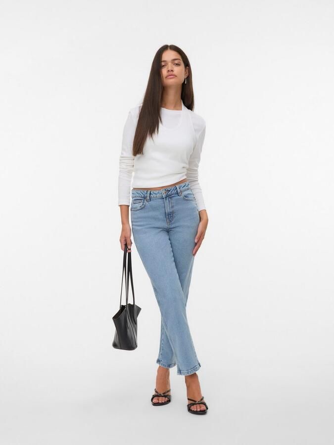 Vero Moda Straight jeans VMAMARA MR SLIM STRAIGHT ANK VI3512 NOOS - Foto 3