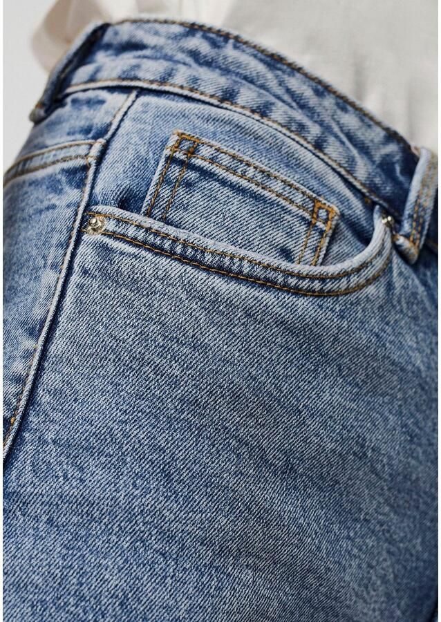 Vero Moda Straight jeans VMBRENDA met licht gerafelde zoom stonewashed voor een used-look - Foto 9