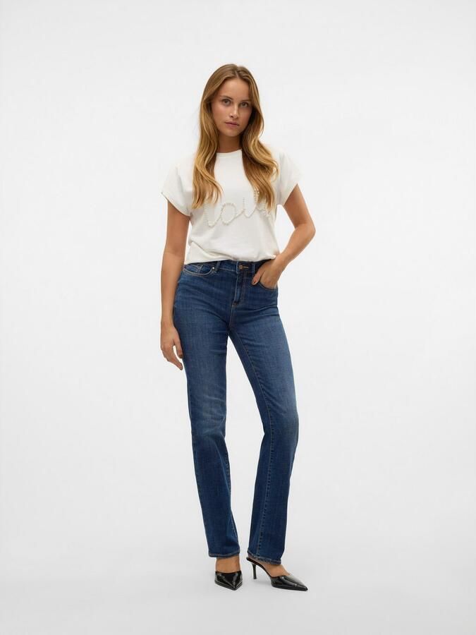 Vero Moda Straight jeans VMFLASH MR STRAIGHT JEANS LI3300 GA NOOS - Foto 4
