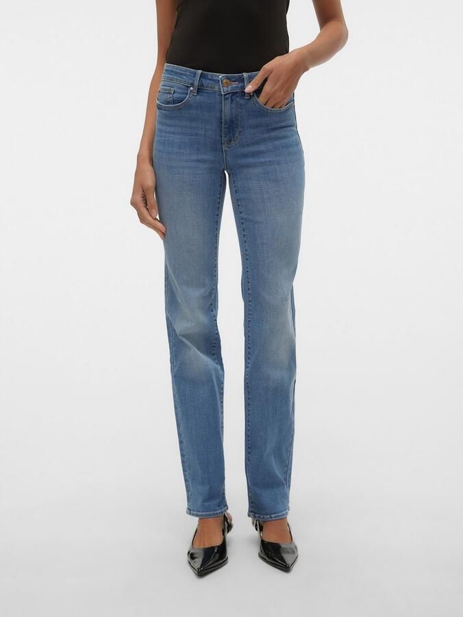 Vero Moda Straight Jeans VMFLASH MR STRAIGHT JEANS LI347 GA NOOS 10306823 - Foto 4