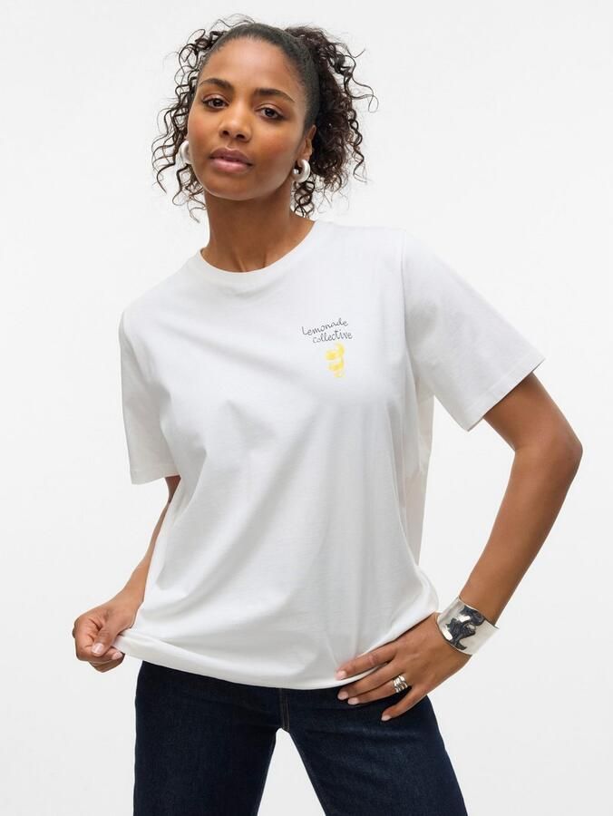 Vero Moda T-shirt VMAYA CATY SS TOP BOX JRS GA - Foto 4