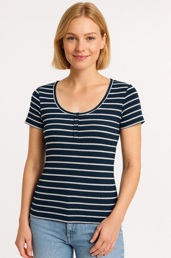 Vero Moda T-shirt VMSEA SS HENLEY TOP JRS - Foto 2