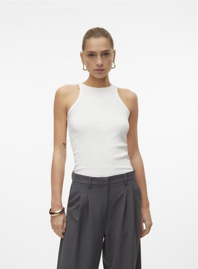 Vero Moda Regular fit tanktop van katoenmix model 'CHLOE' - Foto 4