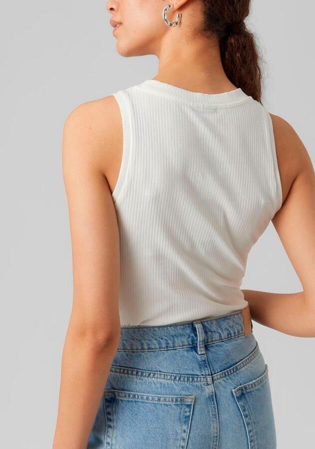 Aware Tanktop met geribde ronde hals model 'LAVENDER' - Foto 2