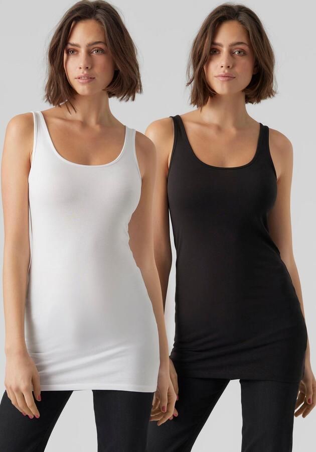 Vero Moda Tanktop VMMAXI MY SOFT LONG TANK TOP 2-PACK (set 2-delig) - Foto 6