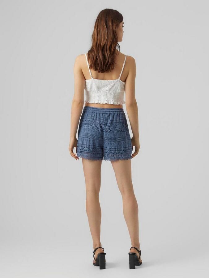 Vero Moda Top met spaghettibandjes VMHONEY LACE V-NECK CROPPED TOP WVN - Foto 4