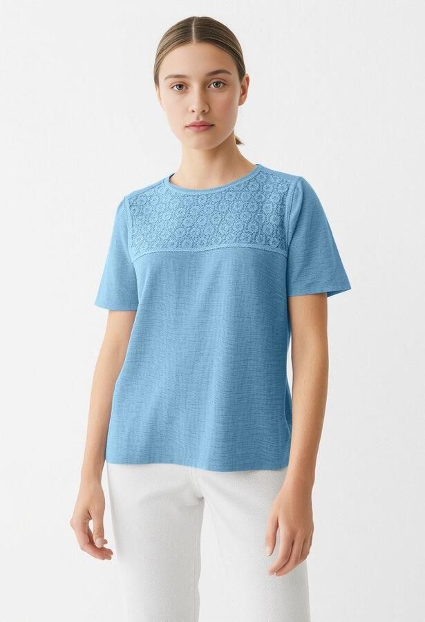 Vero Moda Top VMALVA CROCHET SS TOP WVN GA - Foto 2