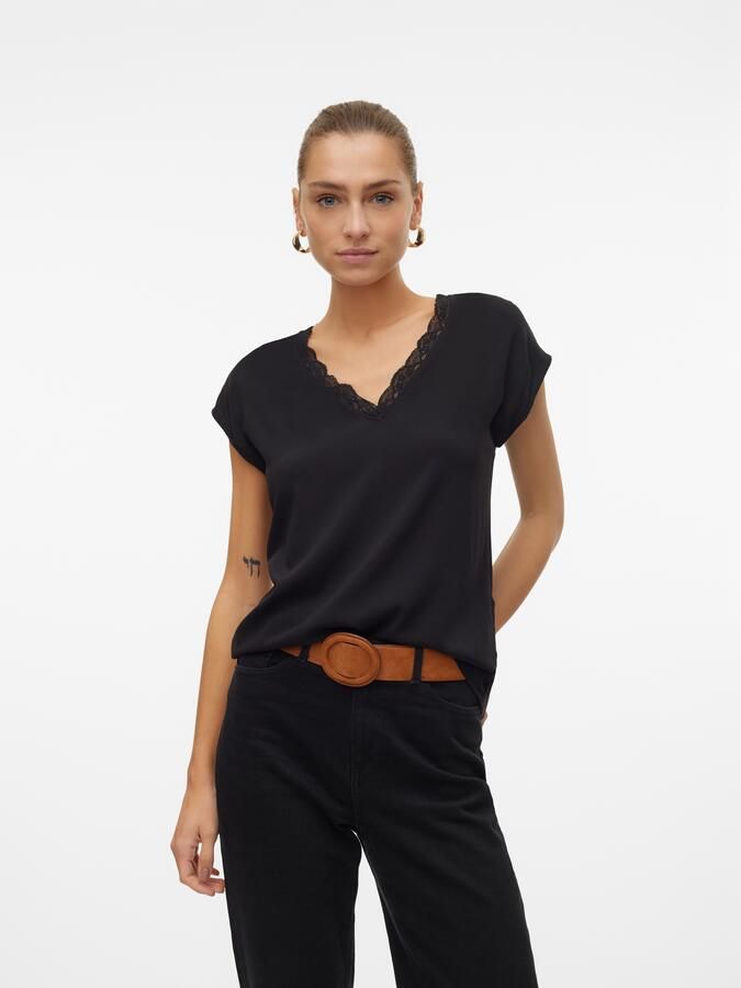 Vero Moda Regular fit blousetop met V-hals model 'BELLA' - Foto 7