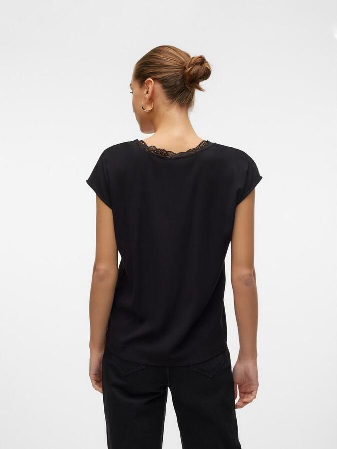 Vero Moda Regular fit blousetop met V-hals model 'BELLA' - Foto 4