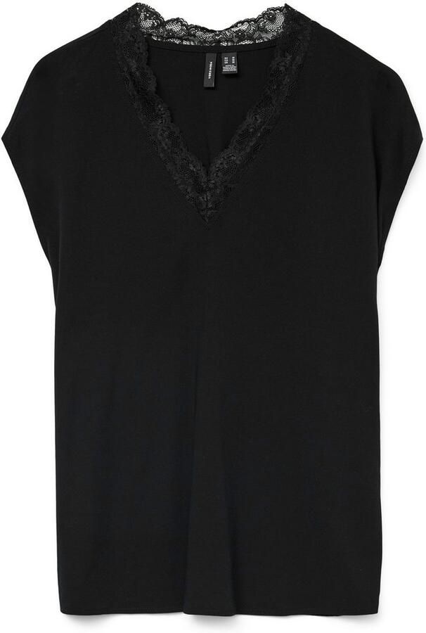 Vero Moda Regular fit blousetop met V-hals model 'BELLA' - Foto 6