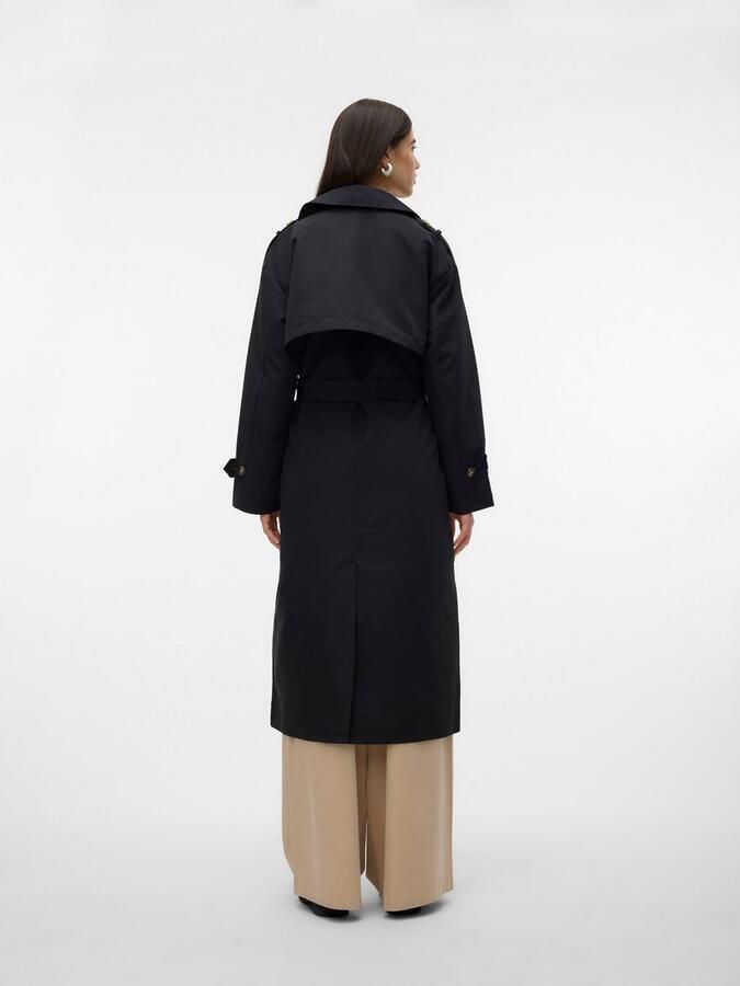 Vero Moda Trenchcoat VMCHLOE LONG TRENCHCOAT GA NOOS Double-breasted met strikceintuur - Foto 4