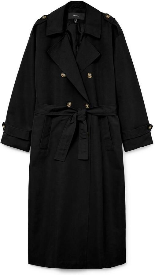 Vero Moda Trenchcoat VMCHLOE LONG TRENCHCOAT GA NOOS Double-breasted met strikceintuur - Foto 5