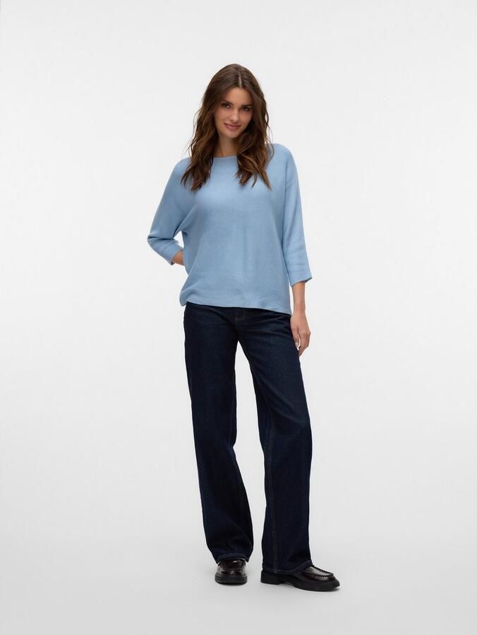 Vero Moda Trui met 3 4-mouwen VMNORA 3 4 BOATNECK BLOUSE NOOS - Foto 4