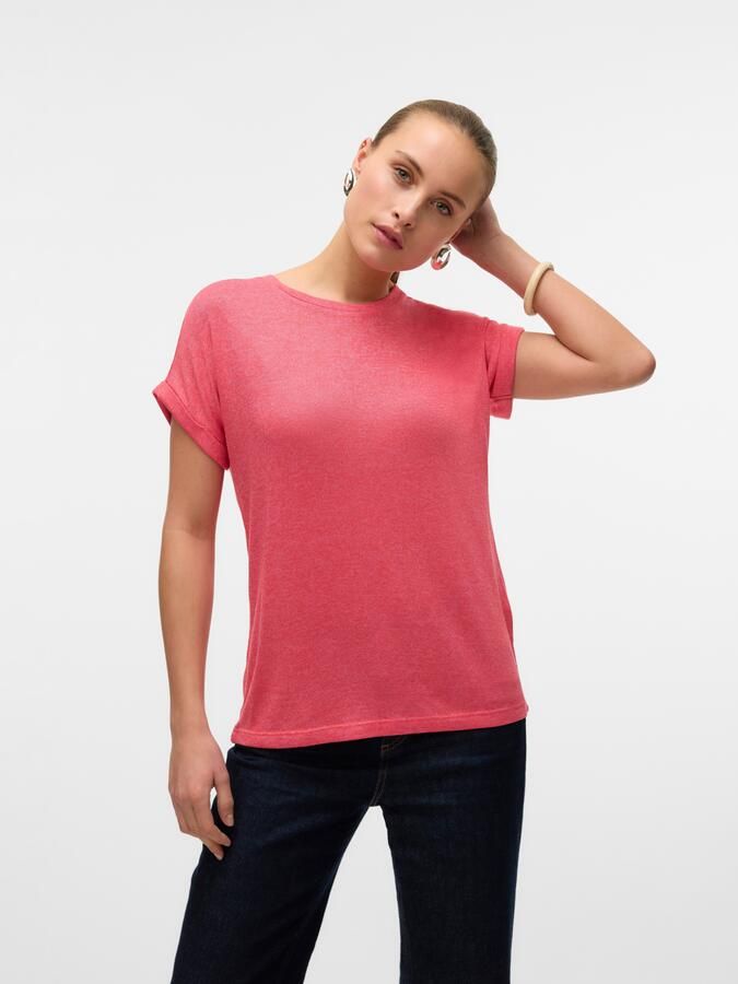 Vero Moda Trui met korte mouwen VMBRIANNA SS O-NECK PULLOVER BOO REP - Foto 6