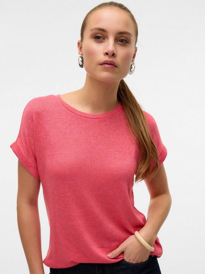 Vero Moda Trui met korte mouwen VMBRIANNA SS O-NECK PULLOVER BOO REP - Foto 3