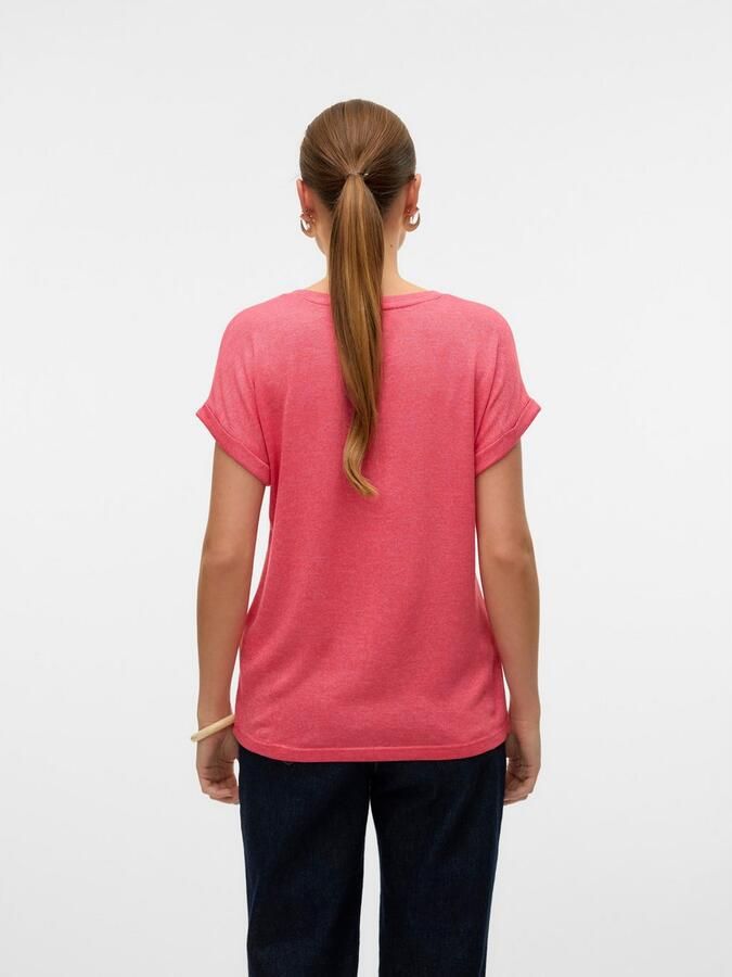 Vero Moda Trui met korte mouwen VMBRIANNA SS O-NECK PULLOVER BOO REP - Foto 4