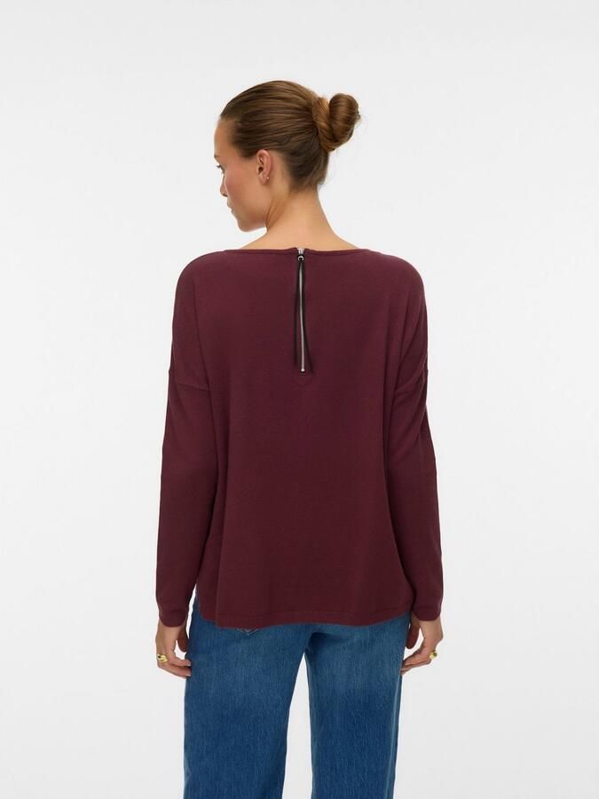 Vero Moda Trui met ronde hals VMBREEZE AURA LS ZIPPER BLOUSE NOOS - Foto 5
