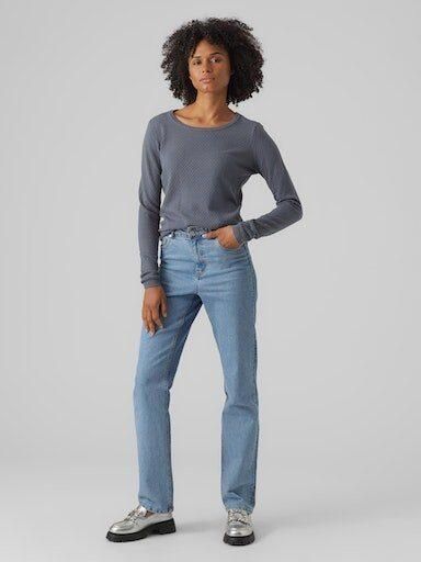 Vero Moda Regular fit gebreide pullover met ronde hals model 'CARE STRUCTURE' - Foto 3