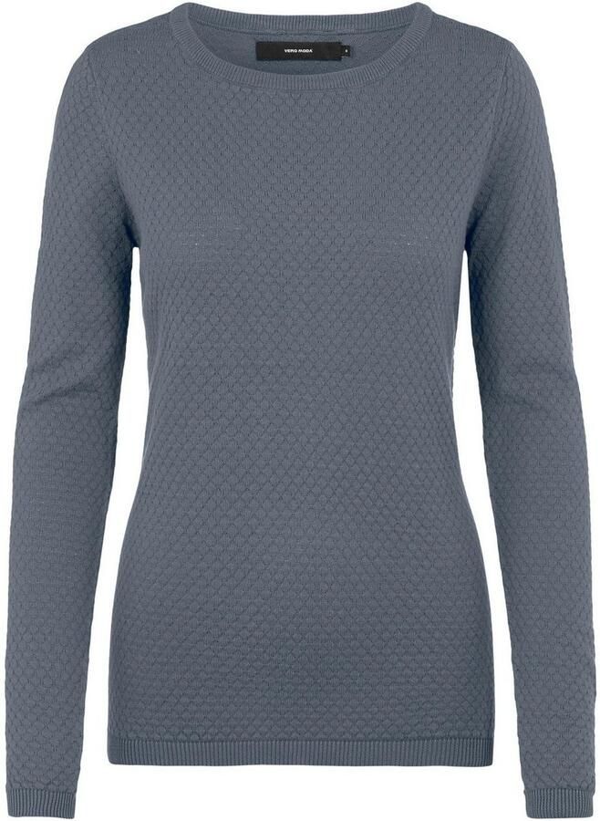 Vero Moda Regular fit gebreide pullover met ronde hals model 'CARE STRUCTURE'