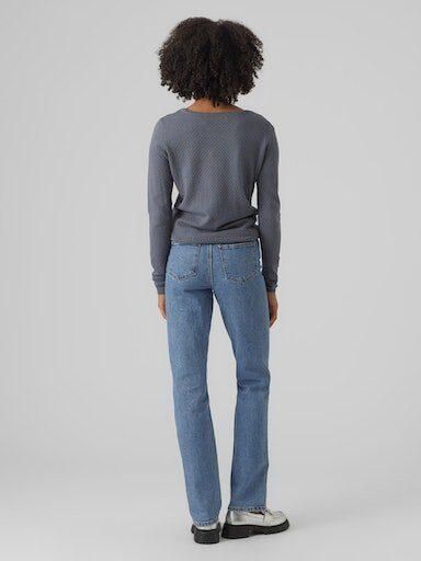 Vero Moda Regular fit gebreide pullover met ronde hals model 'CARE STRUCTURE' - Foto 4