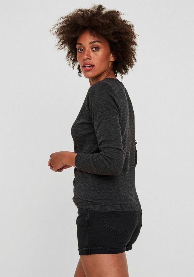 Vero Moda Regular fit gebreide pullover van puur katoen model 'CARE' - Foto 3