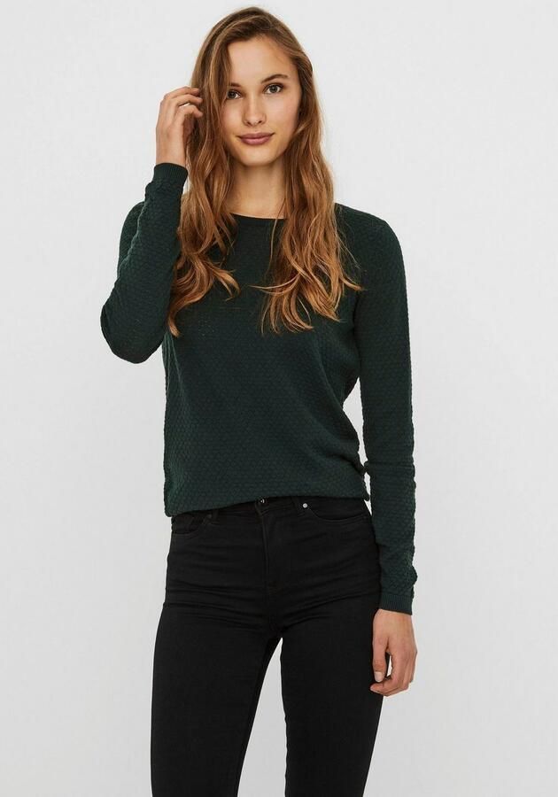 Vero Moda Trui met ronde hals VMCARE STRUCTURE LS O-NECK BLOUSE - Foto 4