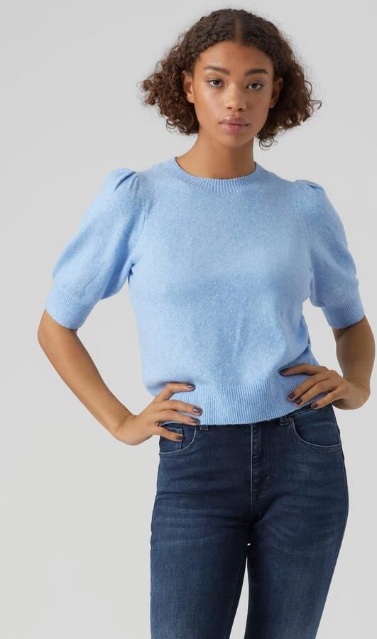 Vero Moda Comfort fit gebreide pullover met pofmouwen model 'DOFFY' - Foto 7