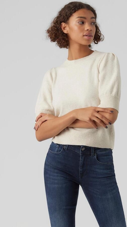 Vero Moda Comfort fit gebreide pullover met pofmouwen model 'DOFFY' - Foto 7