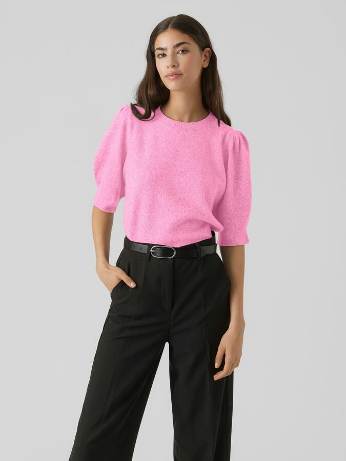 Vero Moda Comfort fit gebreide pullover met pofmouwen model 'DOFFY' - Foto 10