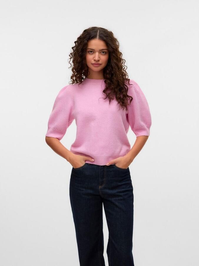 Vero Moda Comfort fit gebreide pullover met pofmouwen model 'DOFFY' - Foto 4