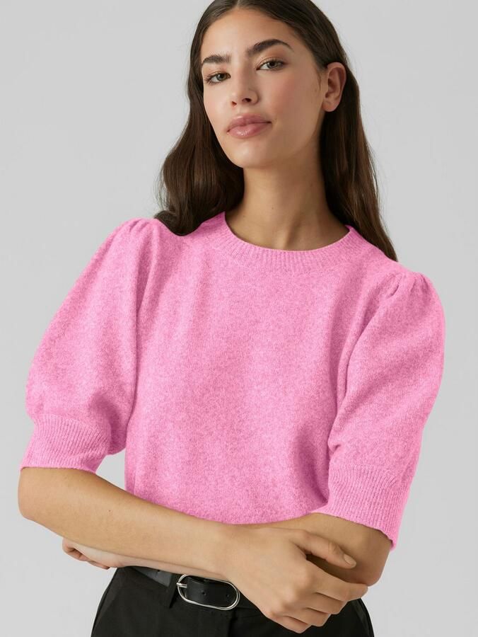 Vero Moda Comfort fit gebreide pullover met pofmouwen model 'DOFFY' - Foto 5