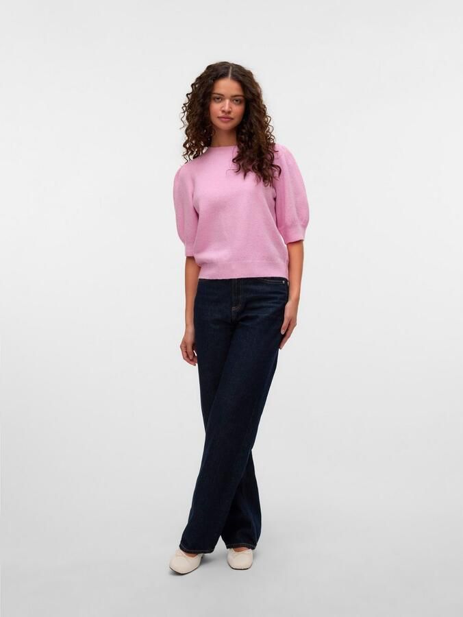Vero Moda Comfort fit gebreide pullover met pofmouwen model 'DOFFY' - Foto 7