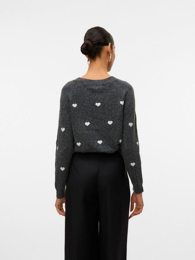 Vero Moda Trui met ronde hals VMDOFFY INTARSIA LS O-NCK PULLOV GA NOOS - Foto 4