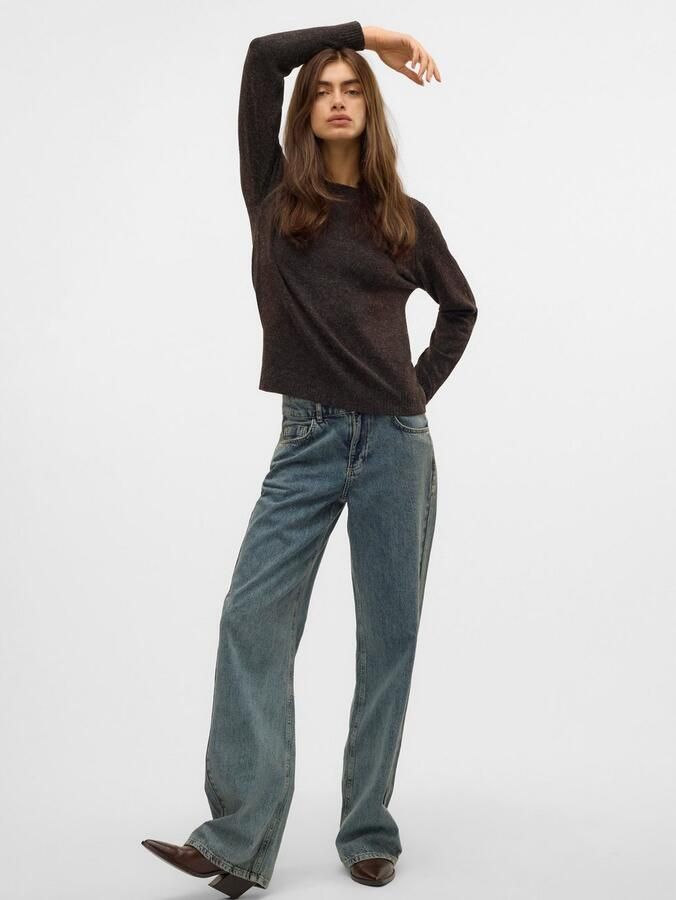Vero Moda Regular fit gebreide pullover in gemêleerde look model 'DOFFY' - Foto 5