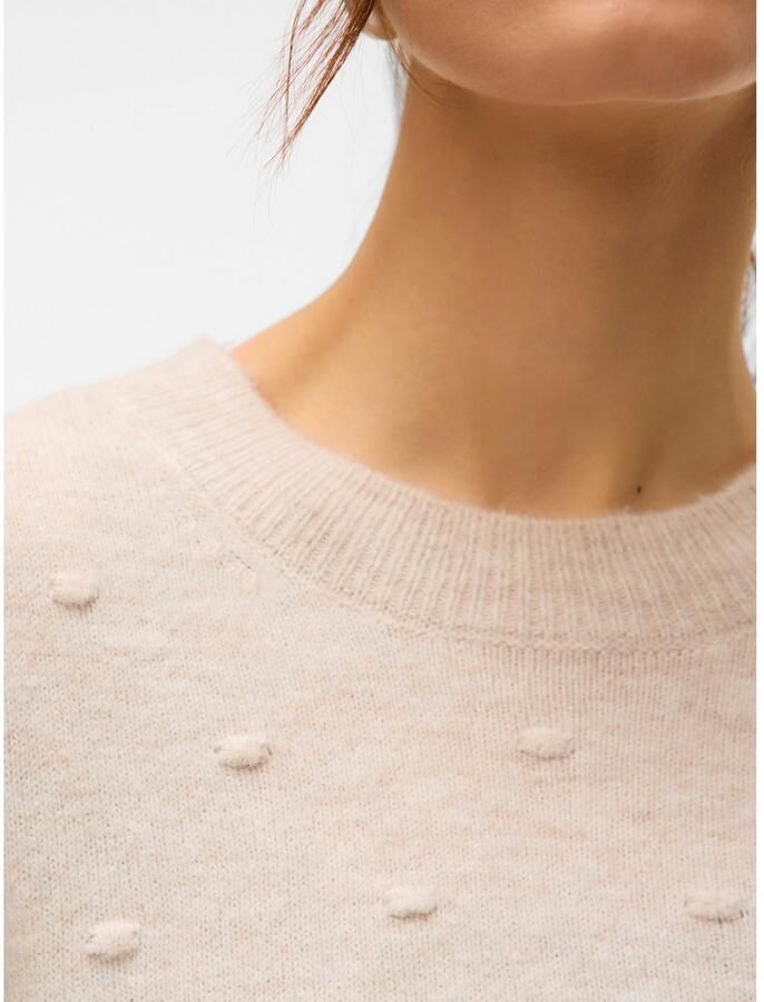 Vero Moda Trui met ronde hals VMFRANCESCA LS O-NECK PULLOVER BOO - Foto 2
