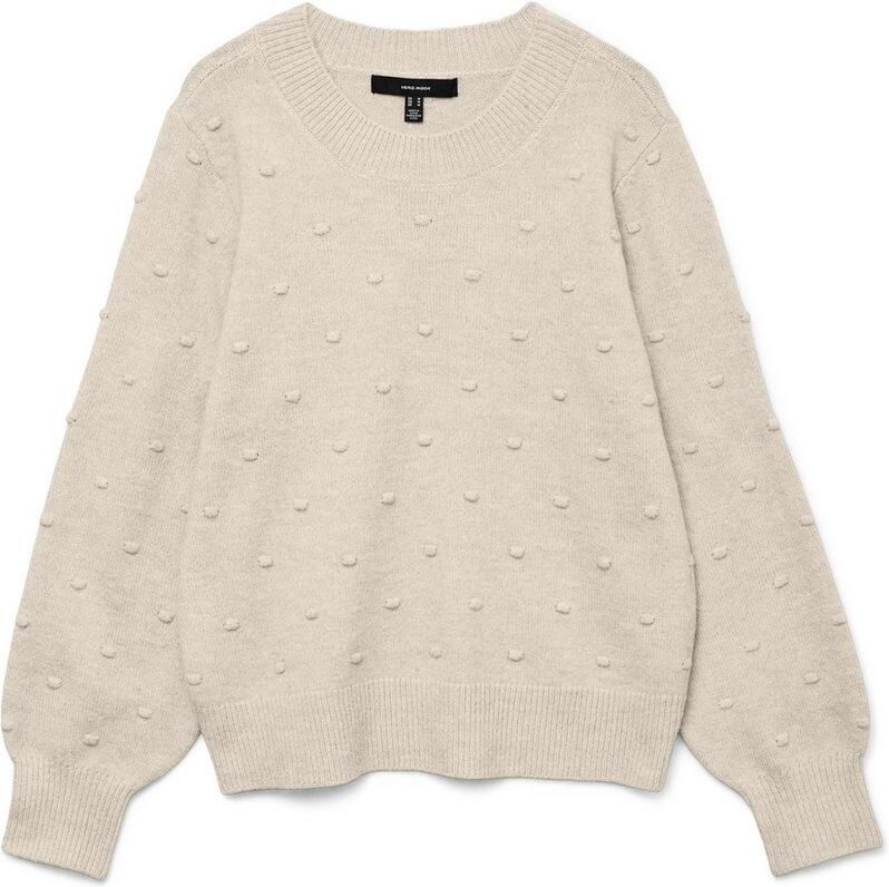 Vero Moda Trui met ronde hals VMFRANCESCA LS O-NECK PULLOVER BOO