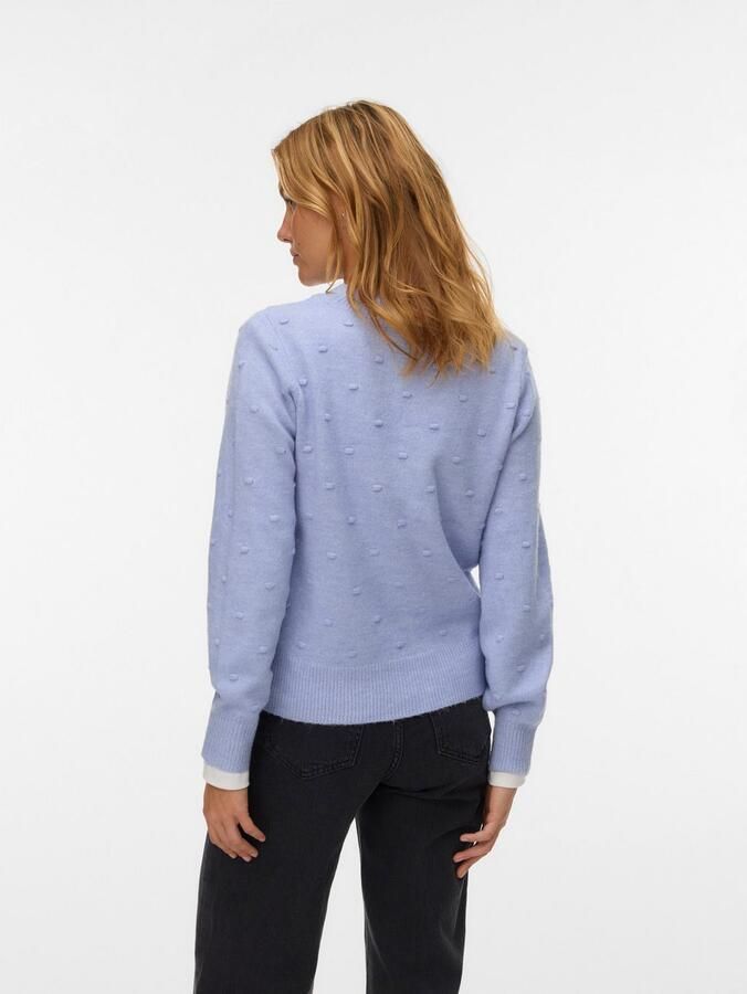 Vero Moda Trui met ronde hals VMFRANCESCA LS O-NECK PULLOVER BOO - Foto 2
