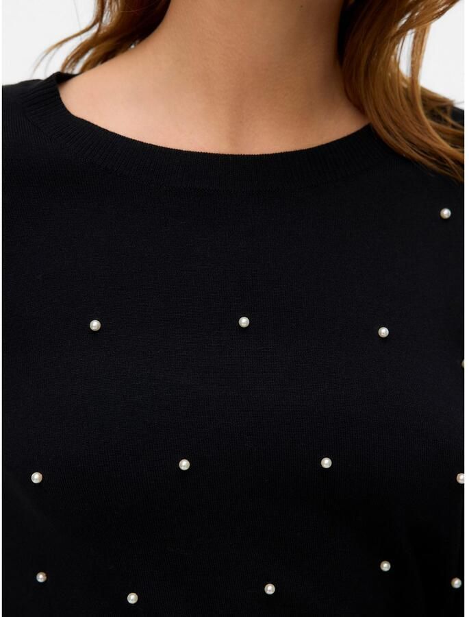 Vero Moda Trui met ronde hals VMGLORY PEARL LS O-NECK PULLOVER BOO - Foto 2