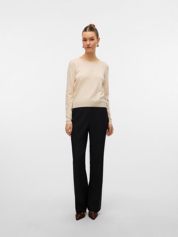 Vero Moda Trui met ronde hals VMGLORY PEARL LS O-NECK PULLOVER BOO - Foto 4