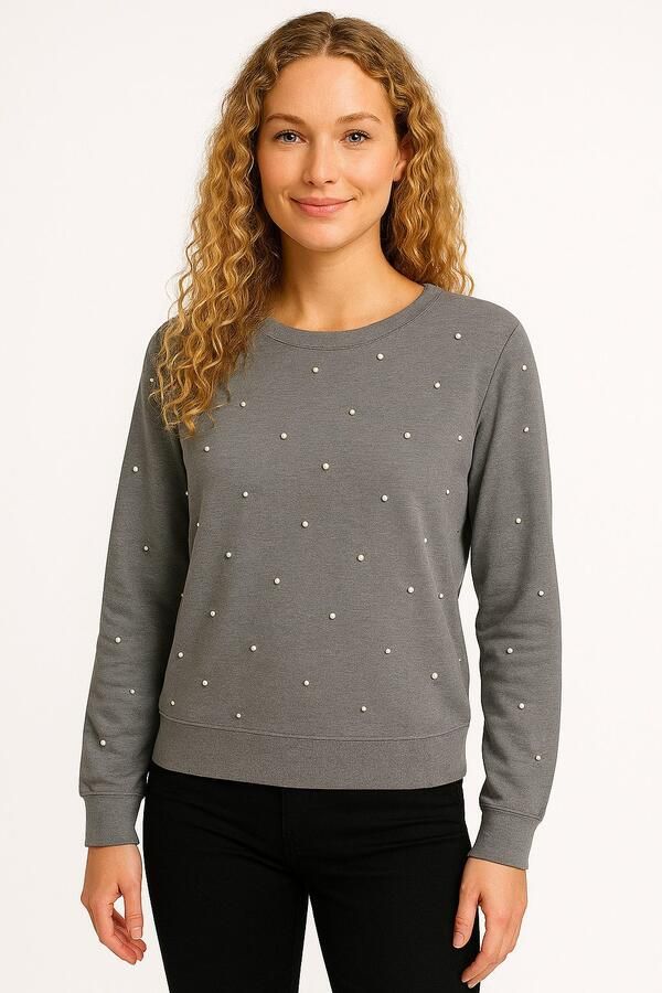 Vero Moda Trui met ronde hals VMGLORY PEARL LS O-NECK PULLOVER BOO - Foto 2