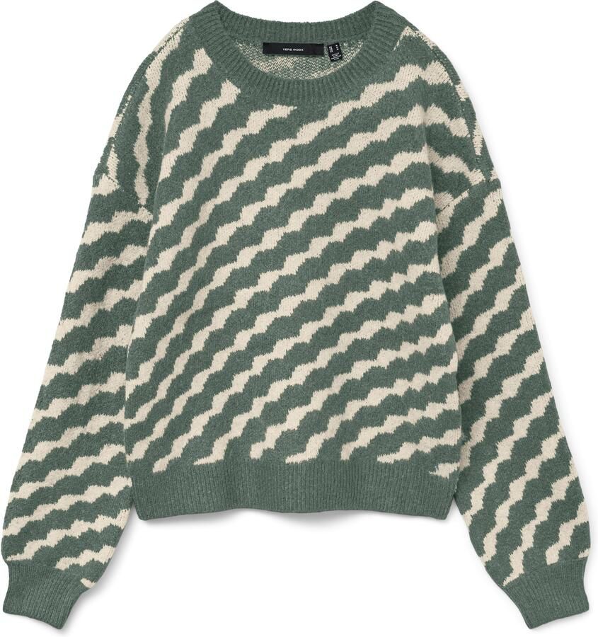 Vero Moda Trui met ronde hals VMLARA LS O-NECK PULLOVER GA BOO REP