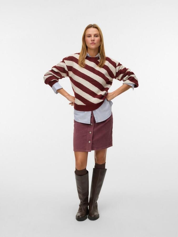 Vero Moda Trui met ronde hals VMLARA LS O-NECK PULLOVER GA BOO REP - Foto 4