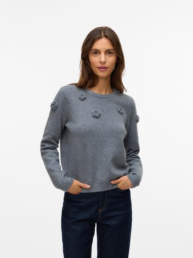Vero Moda Trui met ronde hals VMROSE LS O-NECK PULLOVER BOO - Foto 6