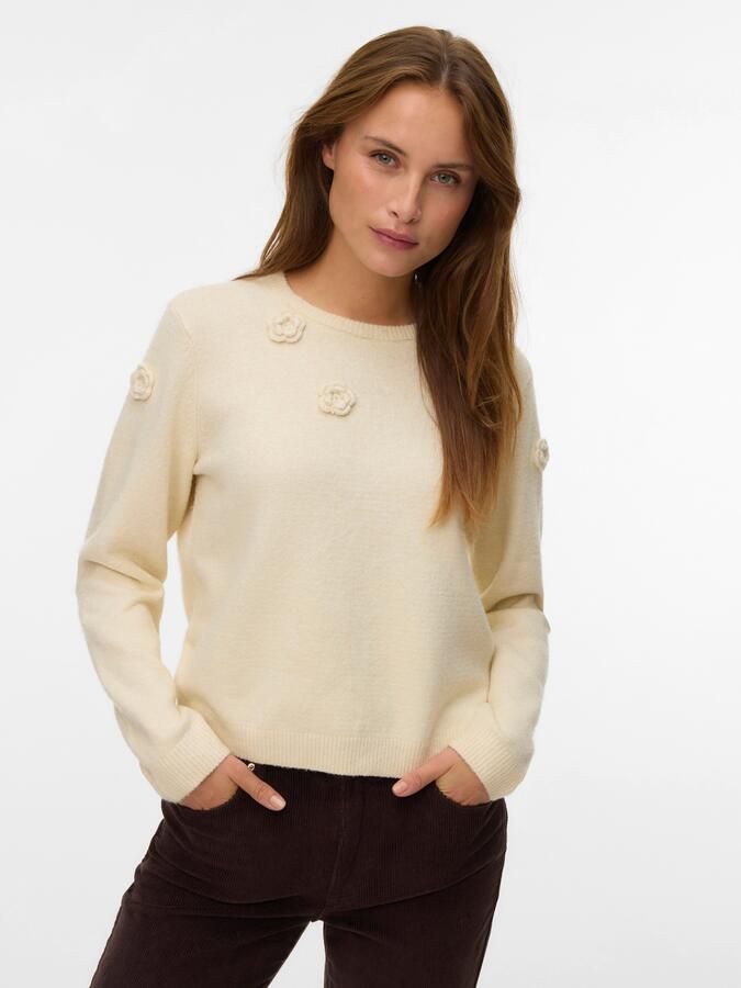 Vero Moda Trui met ronde hals VMROSE LS O-NECK PULLOVER BOO - Foto 5
