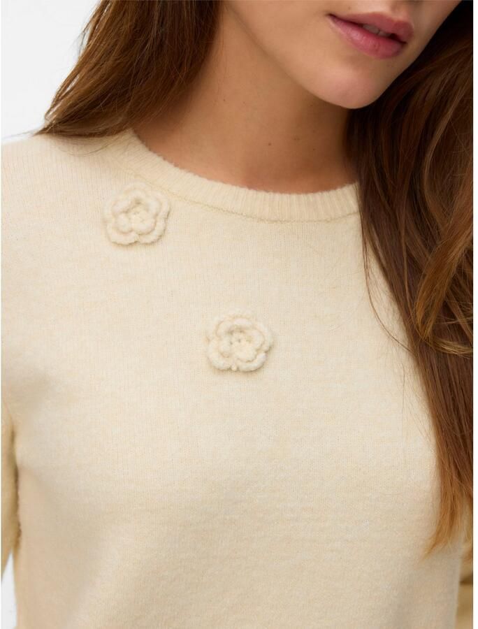 Vero Moda Trui met ronde hals VMROSE LS O-NECK PULLOVER BOO