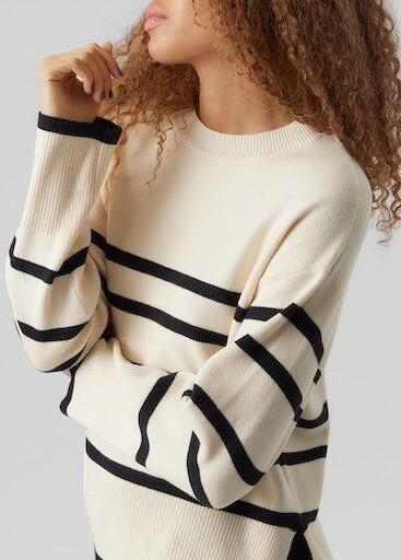 Vero Moda Trui met ronde hals VMSABA LS O-NECK STRIPE PULLOVER GA NOOS - Foto 7