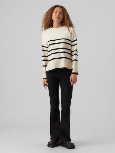 Vero Moda Trui met ronde hals VMSABA LS O-NECK STRIPE PULLOVER GA NOOS - Foto 6