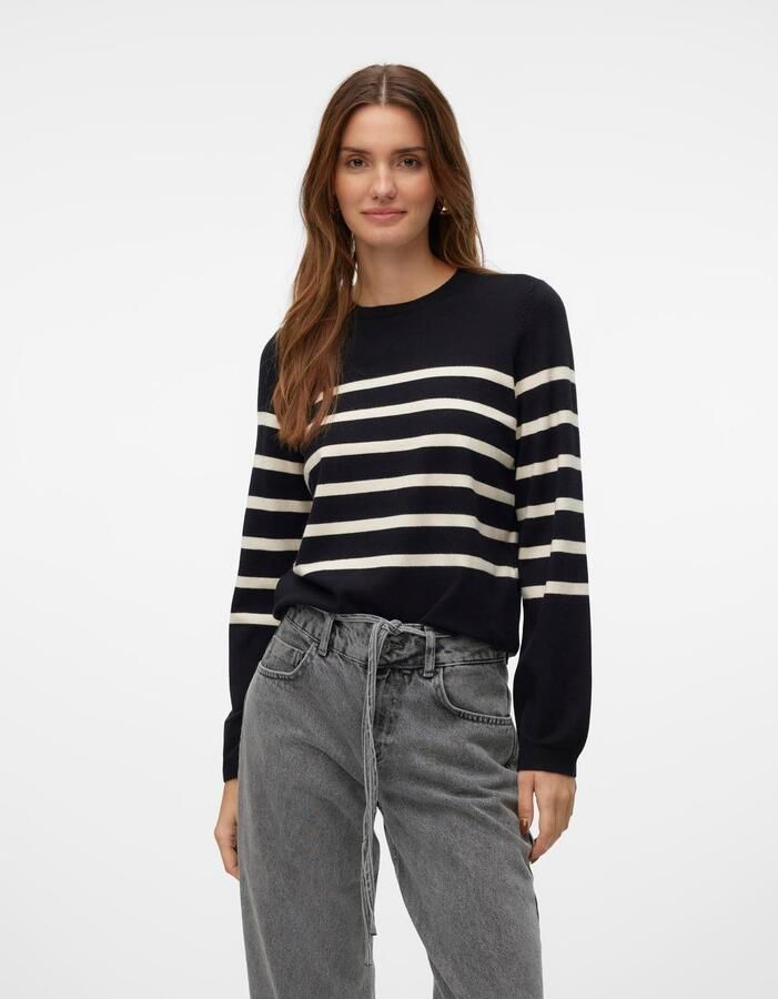 Vero Moda Trui met ronde hals VMSABA PLAIN LS O-NECK PULLOVER GA NOOS - Foto 6