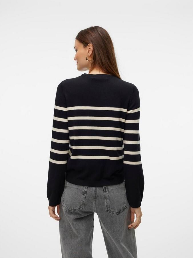 Vero Moda Trui met ronde hals VMSABA PLAIN LS O-NECK PULLOVER GA NOOS - Foto 4